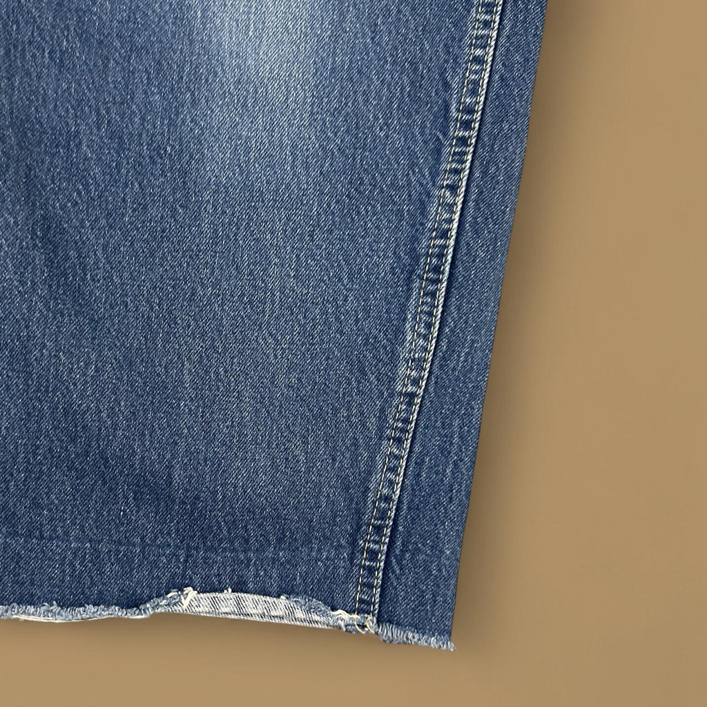 Vintage 90&#39;s Lee Tapered Leg Raw Hem Mom Jeans Dark Blue W27 L26