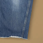 Vintage 90&#39;s Lee Tapered Leg Raw Hem Mom Jeans Dark Blue W27 L26