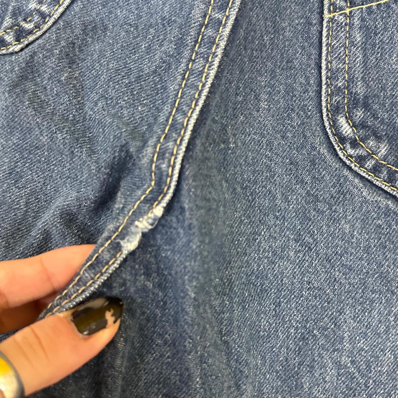 Vintage Lee Straight Leg Boyfriend Jeans Dark Blue W23 L32