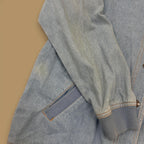 Vintage Blair Denim Bomber Jacket Light Blue Small