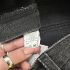 Vintage 90&#39;s Lee Tapered Leg Mom Jeans Charcoal Black W32 L30