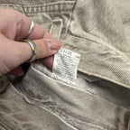 Vintage 90&#39;s Lee Tapered Leg Mom Jeans Beige W27 L28