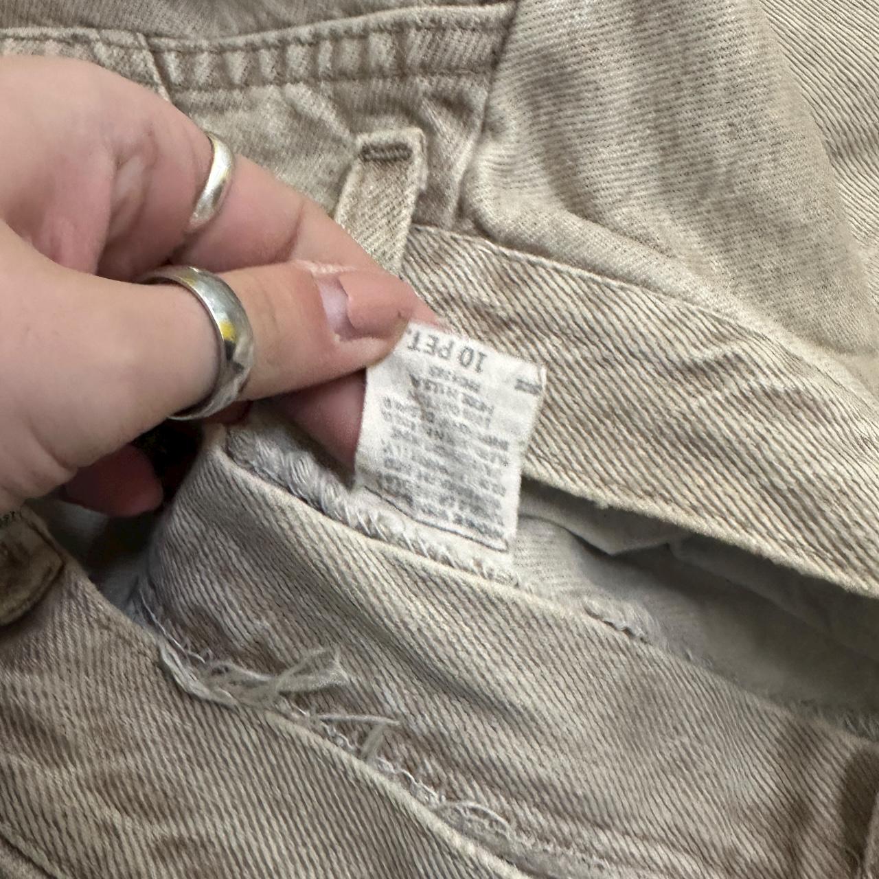 Vintage 90&#39;s Lee Tapered Leg Mom Jeans Beige W27 L28