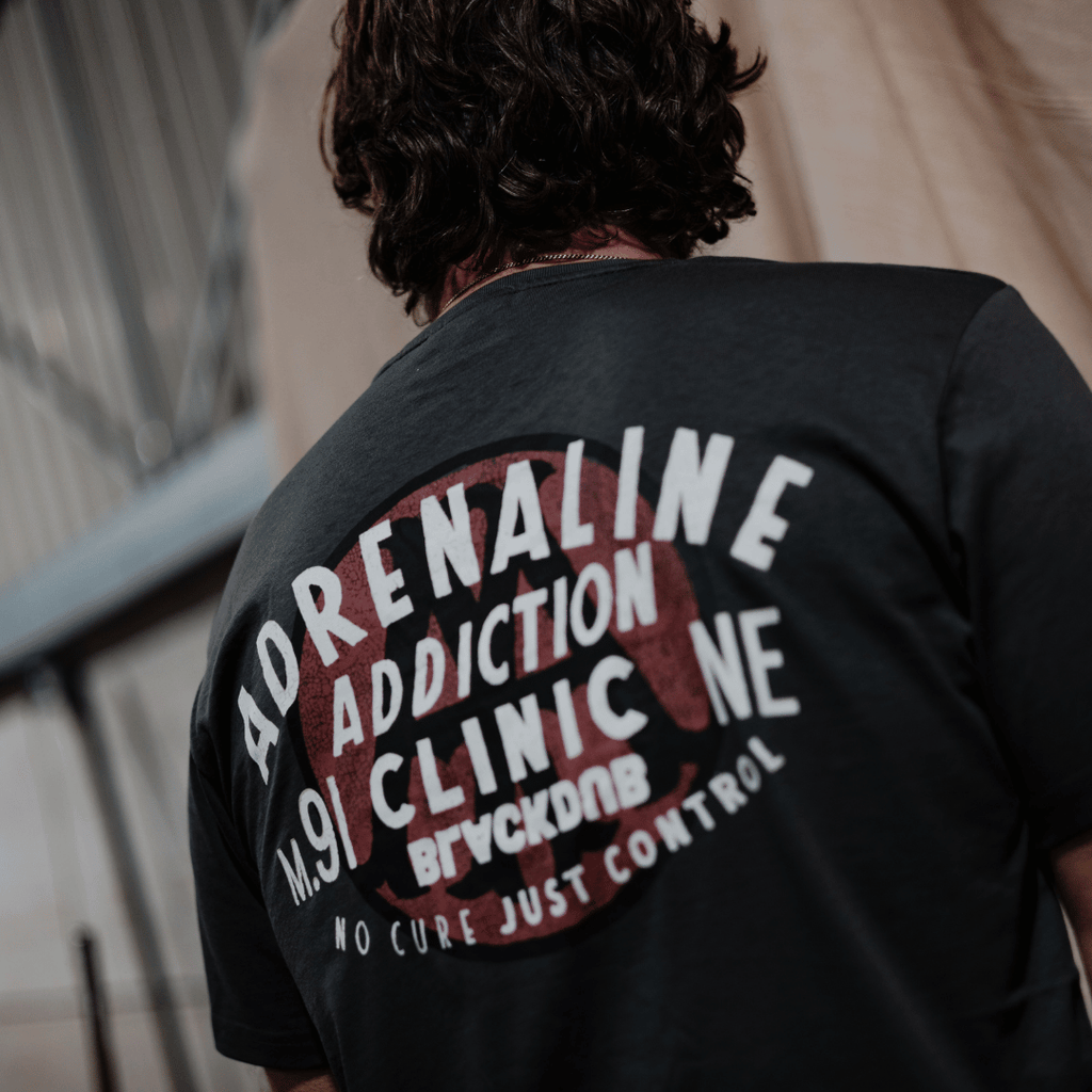 Grey Adrenaline Addiction Tee