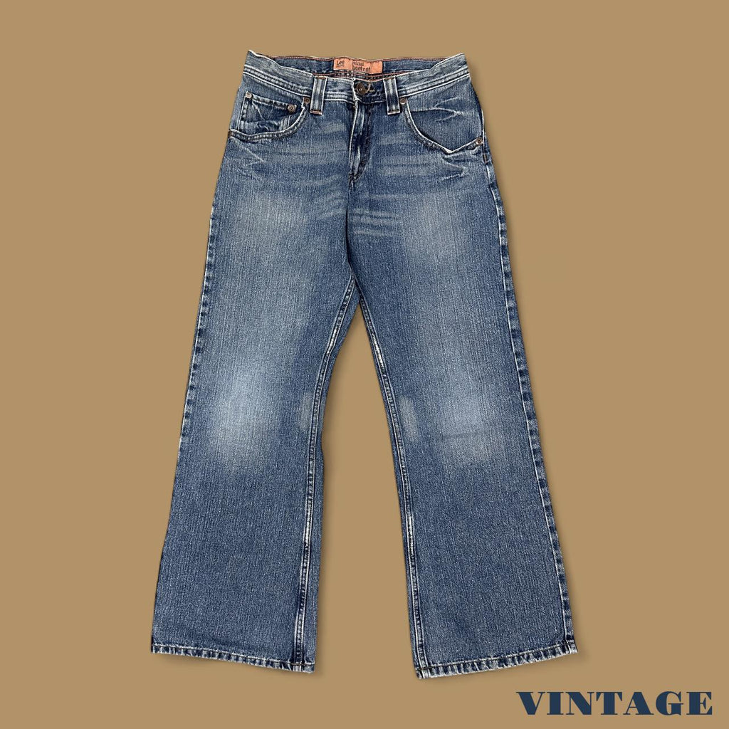 Vintage Lee Relaxed Fit Bootcut Jeans Dark Blue W28 L30