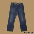 Vintage Lee Straight Leg Boyfriend Jeans Dark Blue W34 L29