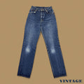 Vintage Lee Straight Leg Boyfriend Jeans Dark Blue W27 L32