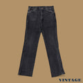 Vintage Wrangler Raw Hem Ankle Jeans Charcoal Black W34 L33