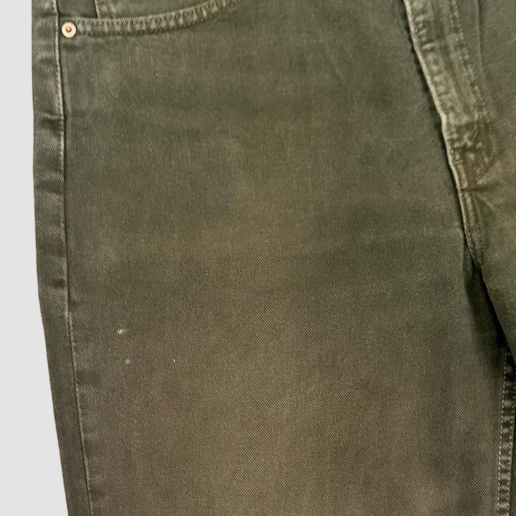 Vintage Levi's 555 USA Made Relaxed Fit Jeans Khaki Green W36 L30