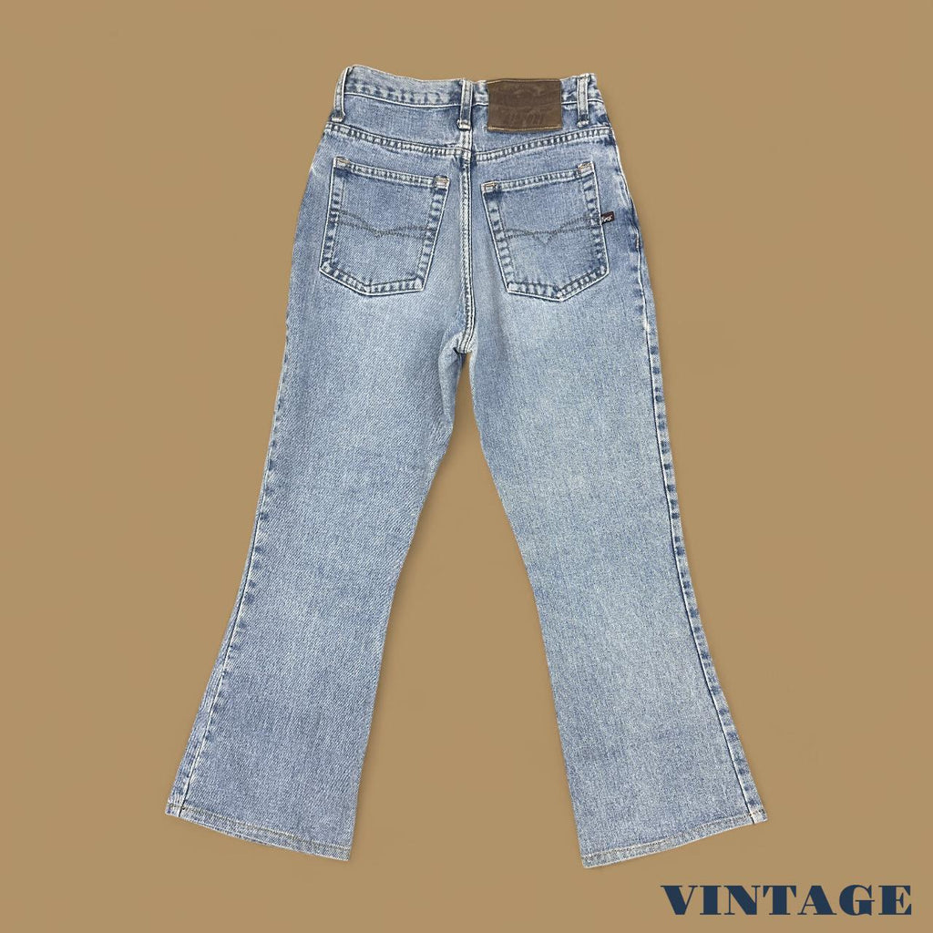 Vintage Y2k Airport Bootcut Jeans Light Blue W25 L26