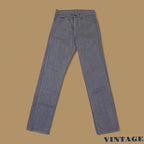 Vintage Levi's Straight Leg Soft Denim Boyfriend Jeans Grey W27 L30