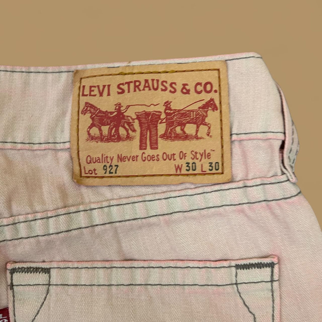 Vintage Levi's 927 Low Rise Bootcut Jeans Light Pink W30 L30