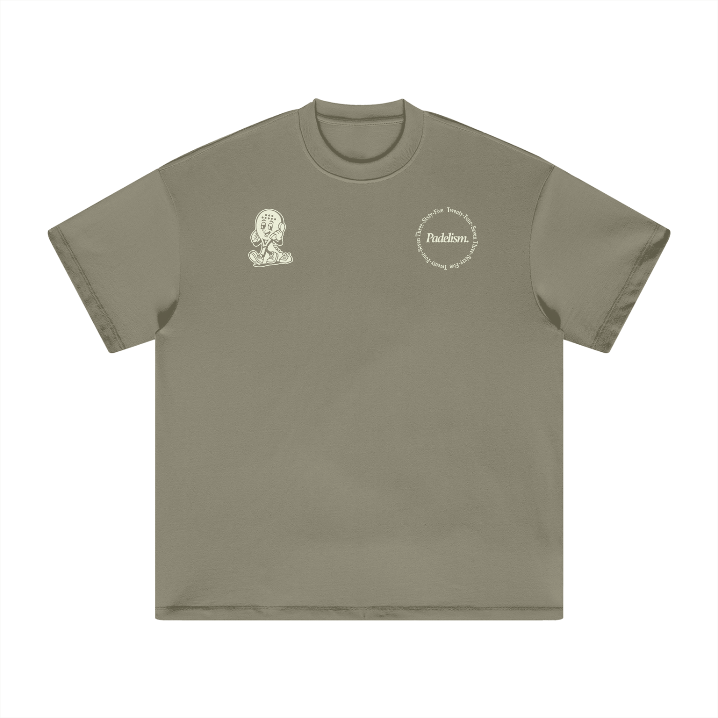 Padel Coach - Heavyweight T-Shirt Gray Green