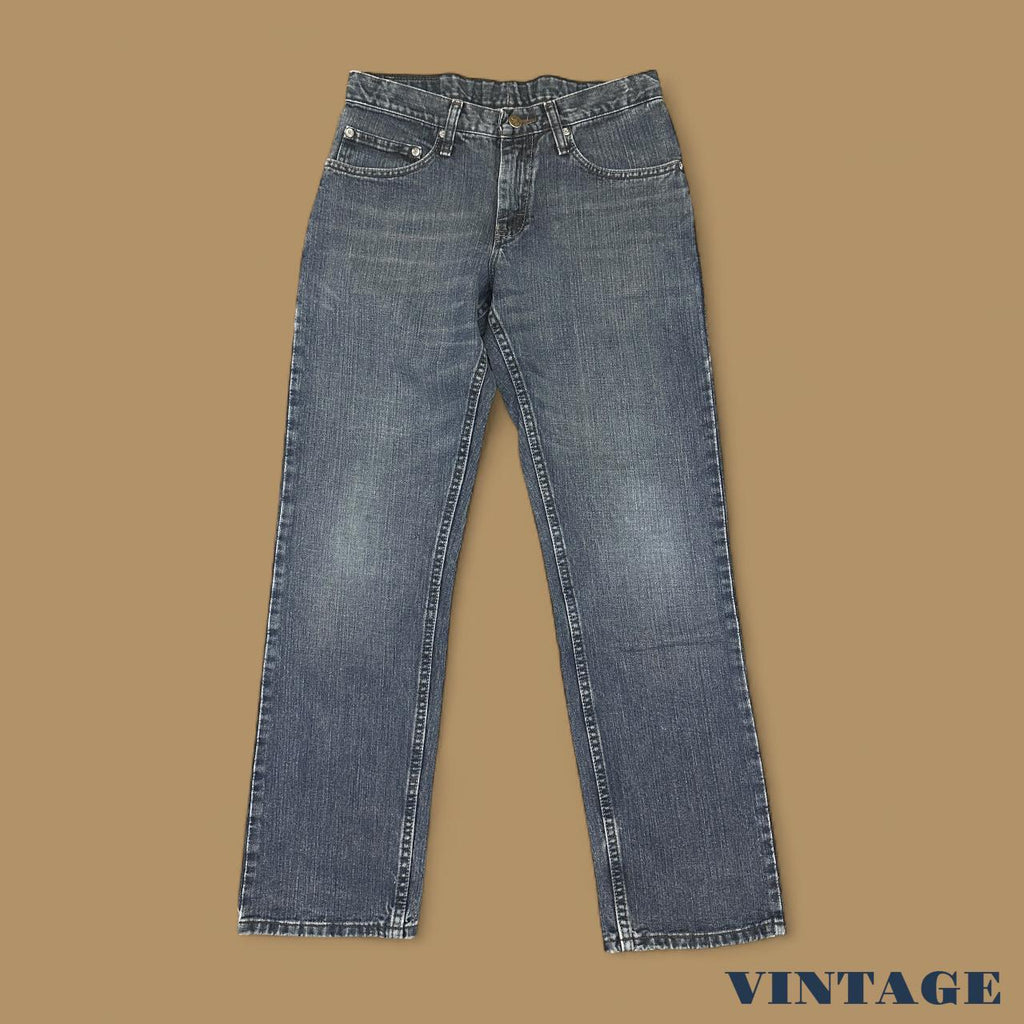 Vintage Lee Straight Leg Boyfriend Jeans Dark Blue W30 L30