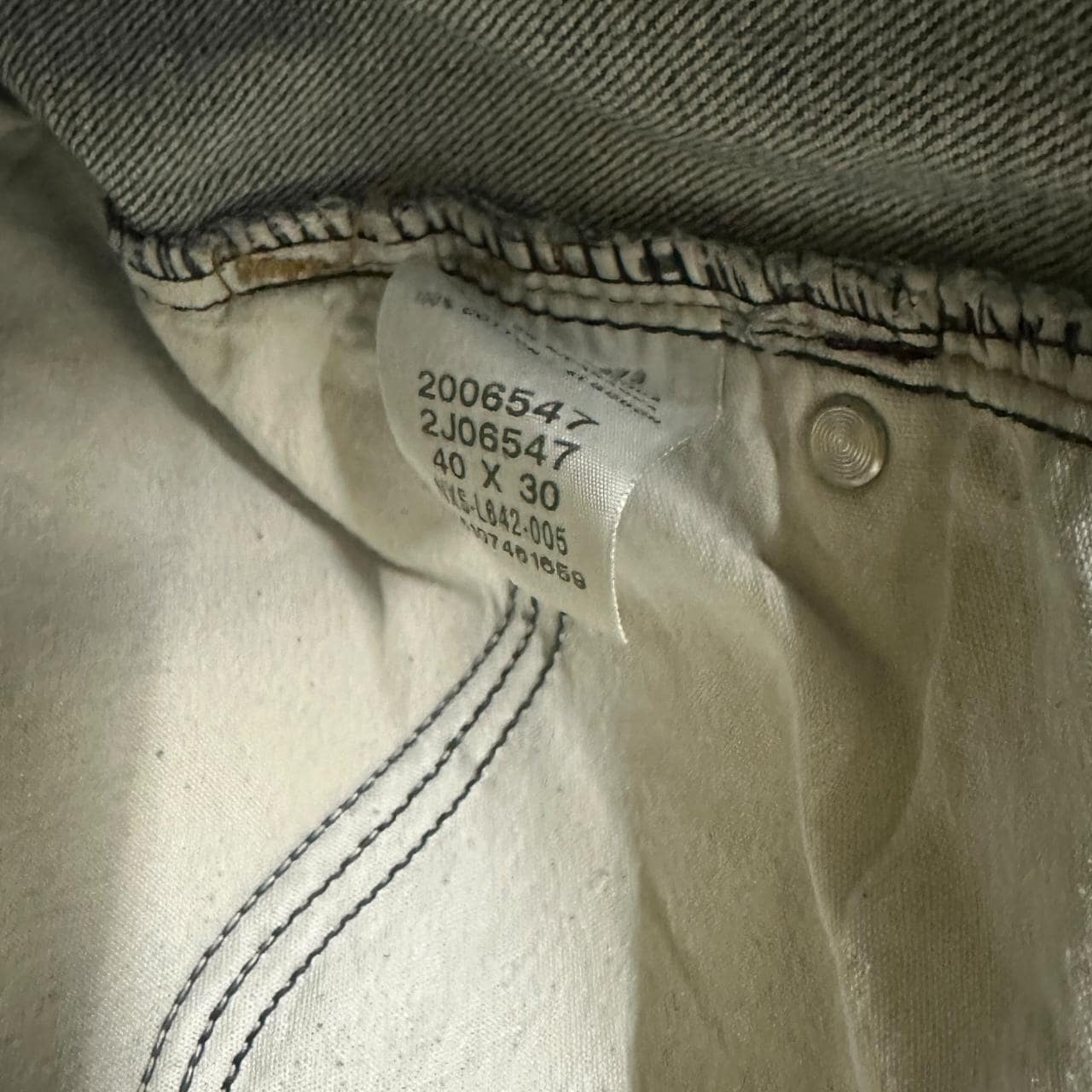 Vintage Lee Distressed Relaxed Fit Jeans Mid Blue W40 L30