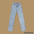 Vintage Wrangler Straight Leg Boyfriend/Mom Jeans Light Blue W25 L34