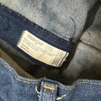 Vintage Wrangler USA Made Raw Hem Straight Leg Ankle Jeans Dark Blue W34 L29