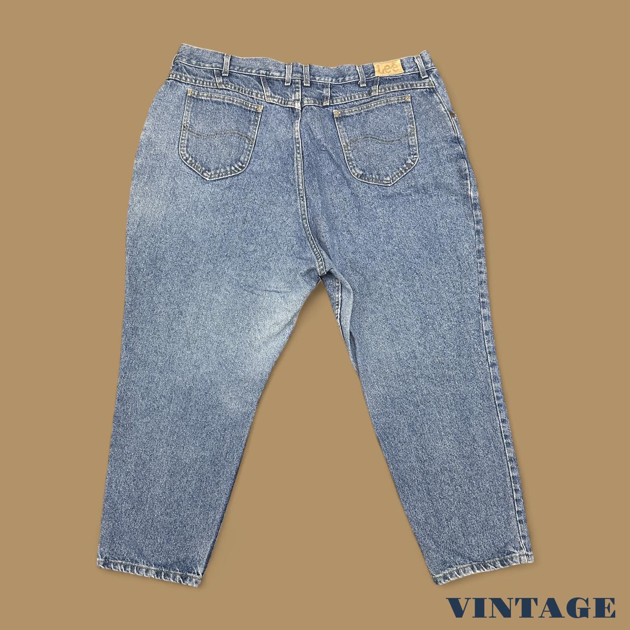 Vintage 90s Lee Tapered Leg Mom Jeans Mid Blue W42 L25