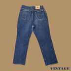 Vintage Lee Straight Leg Boyfriend Jeans Dark Blue W32 L30