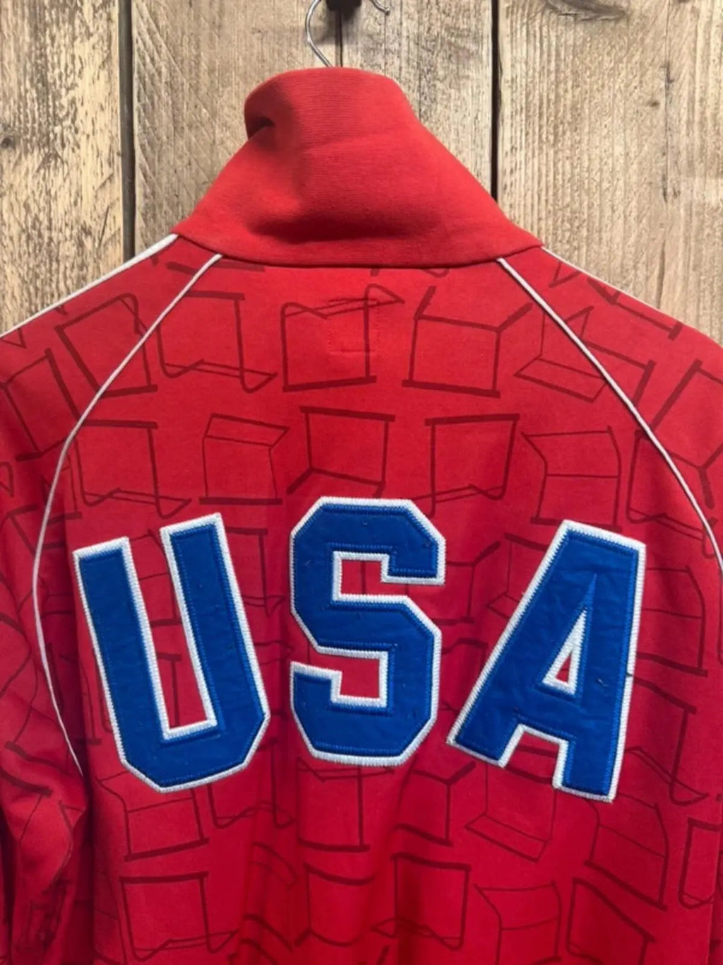 Vintage Adidas Originals USA Tracksuit Top XL Retro