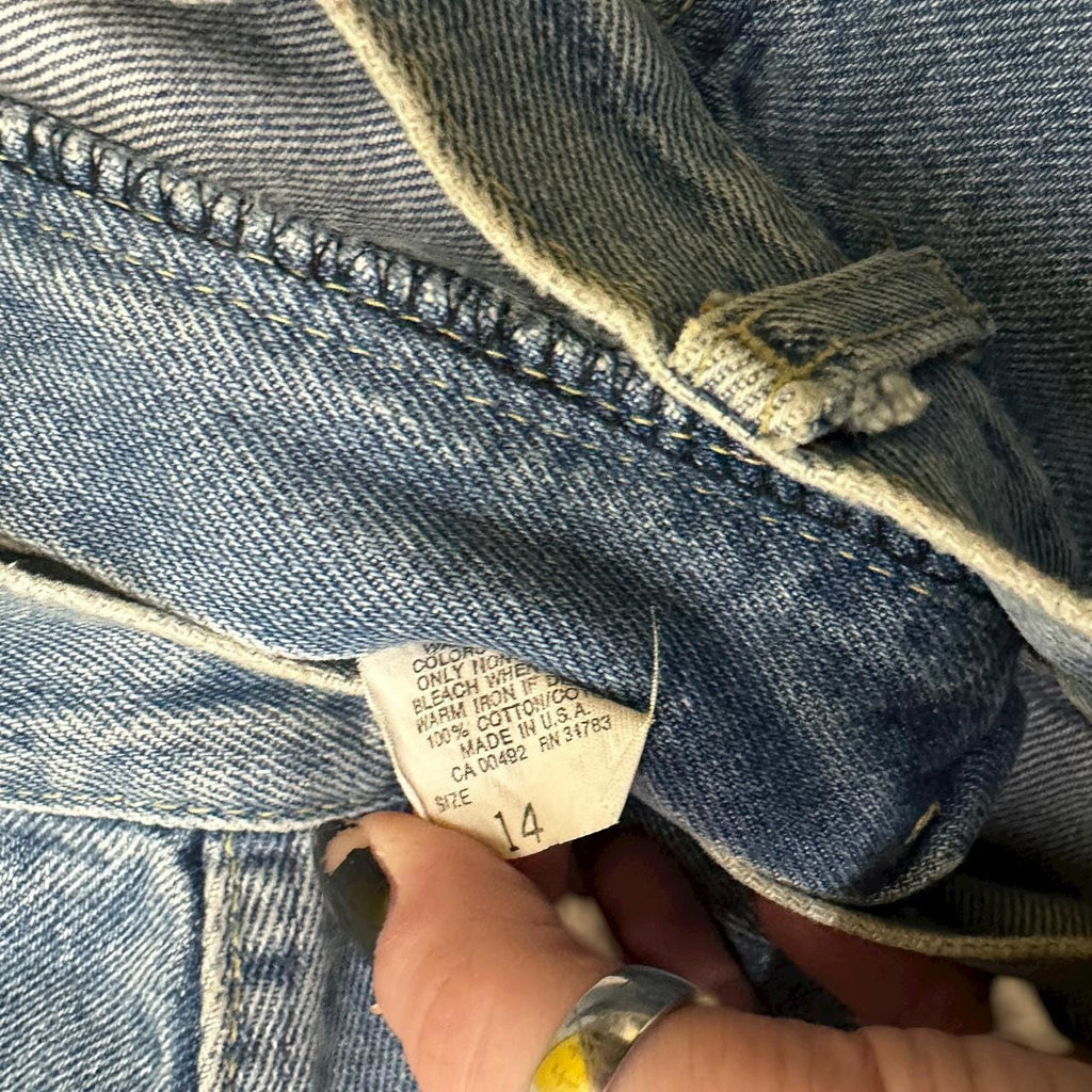 Vintage 80s Lee Baggy Tapered Jeans Light Blue W29 L26
