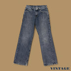Vintage Lee Straight Leg Boyfriend Jeans Dark Blue W28 L30
