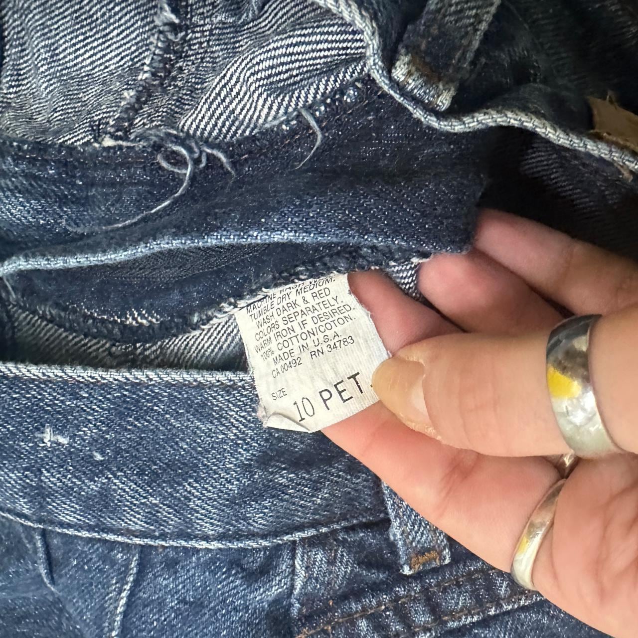 Vintage 80s Lee Tapered Leg Paperbag Mom Jeans Dark Blue W26 L28