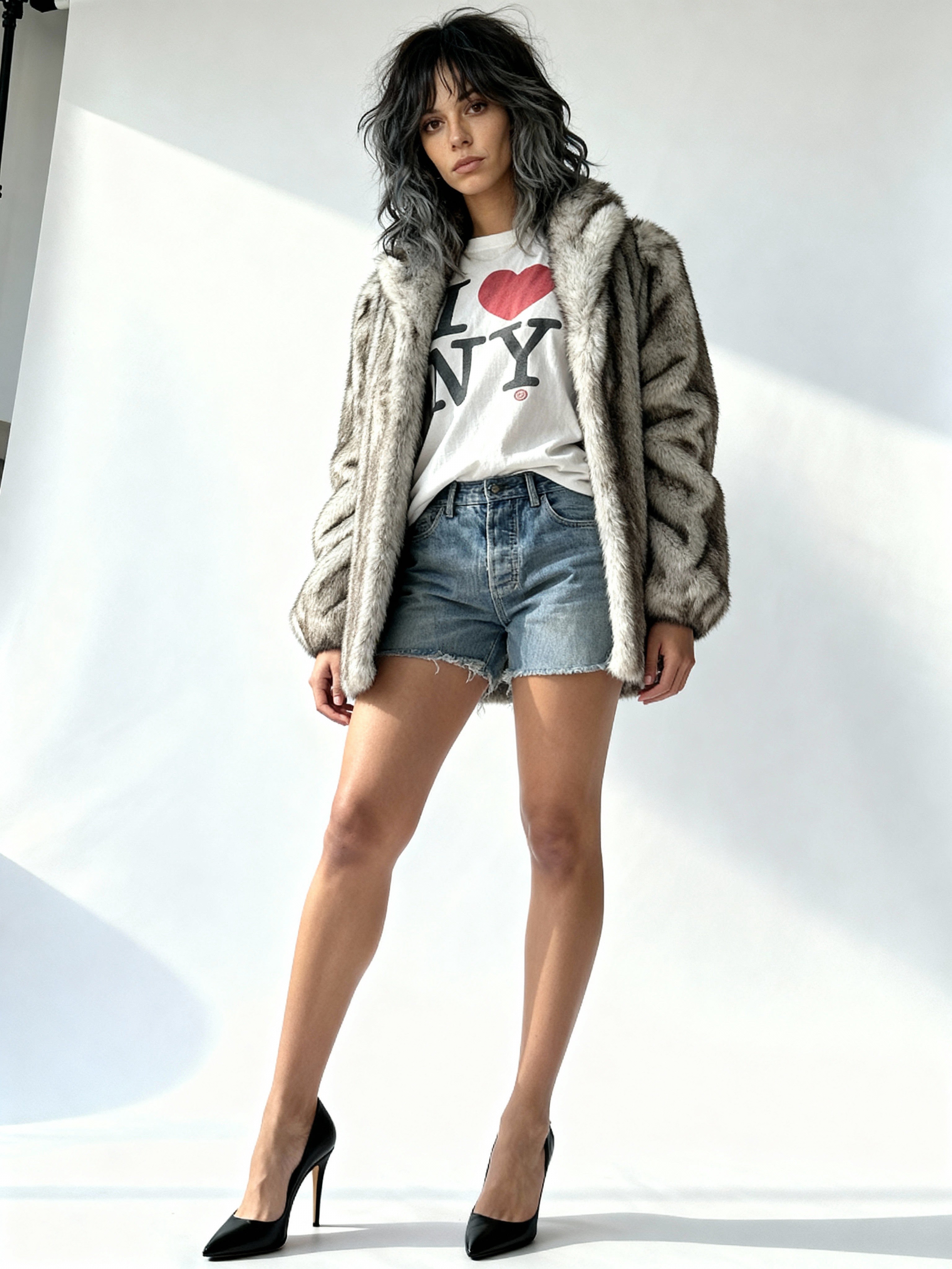 Gorgeous Original 1970's Vintage Faux Fox Fur Coat UK 8 - 14