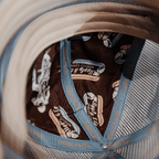 Dusty Blue Flat Track Trucker Hat