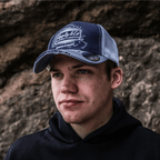 Blue Surf Diamond Trucker Hat