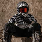 Chequered Vintage Motocross Jersey