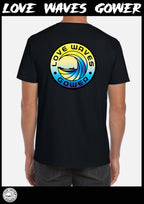 Love waves Fluro print tee shirt