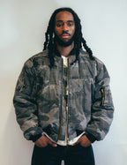 MA-1 Patched Bomber in Grey Camo