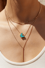 Louche Papillon 3 Strand Pendant Necklace