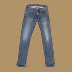 Vintage Lee Luke Skinny Fit Jeans Mid Blue W30 L32