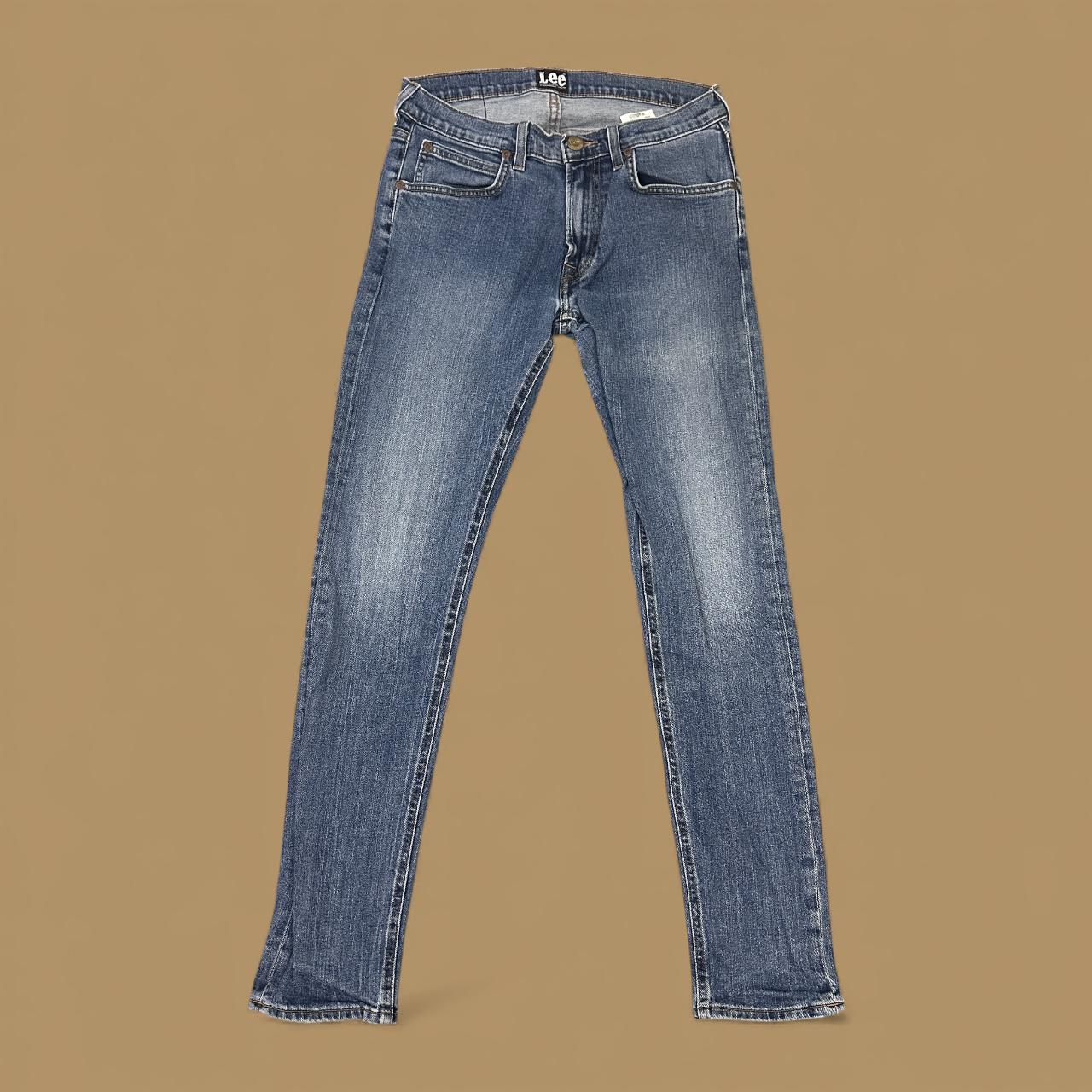 Vintage Lee Luke Skinny Fit Jeans Mid Blue W30 L32