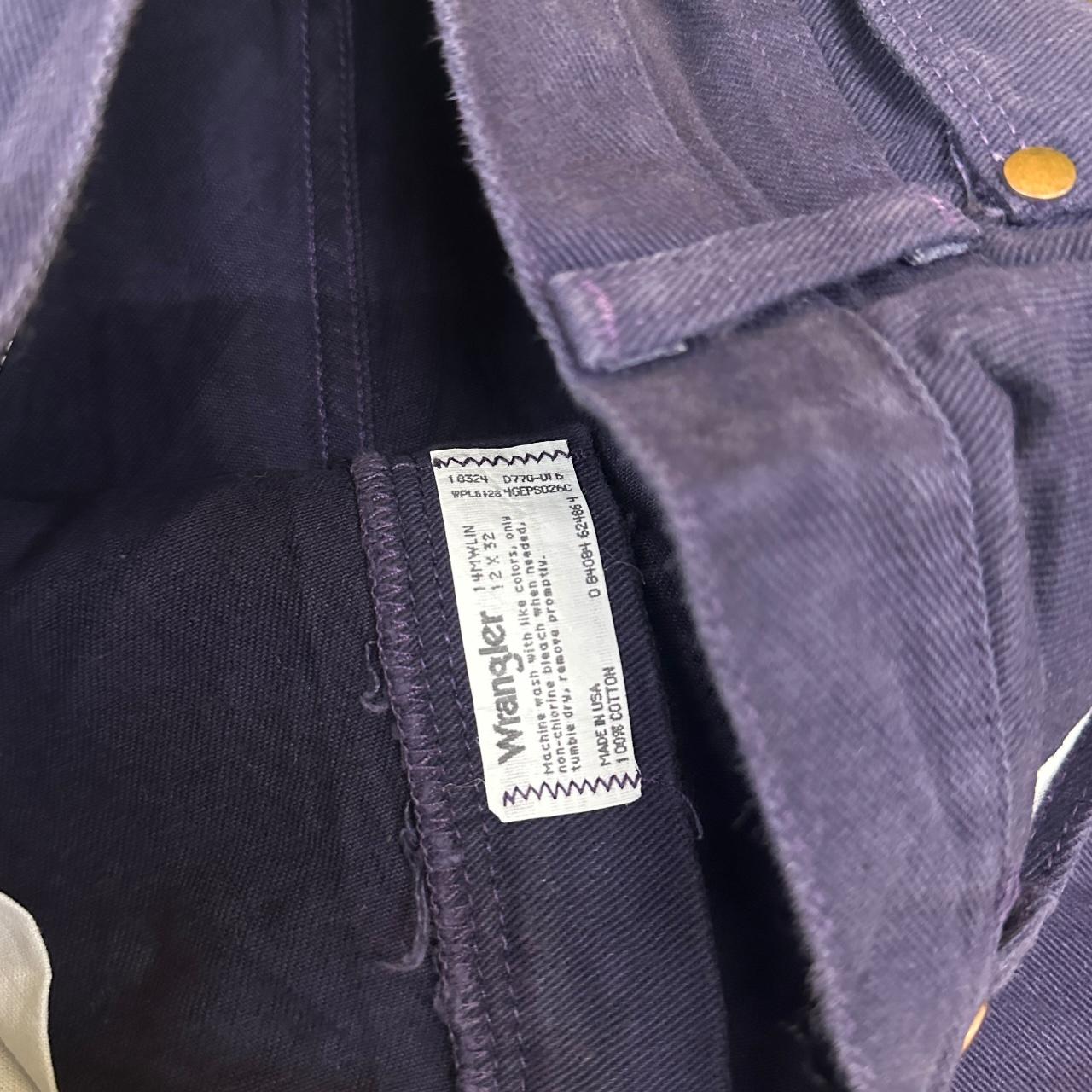 Vintage Wrangler USA Made Straight Leg Mom Jeans Dark Purple W28 L32