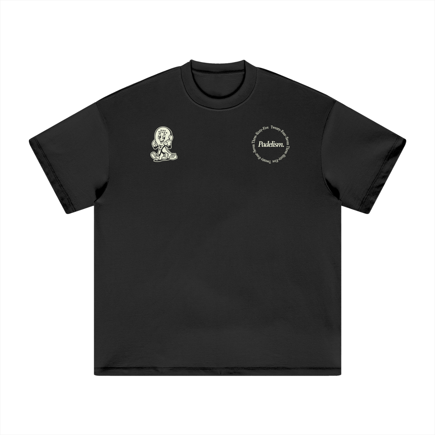 Padel Coach - Heavyweight T-Shirt Black