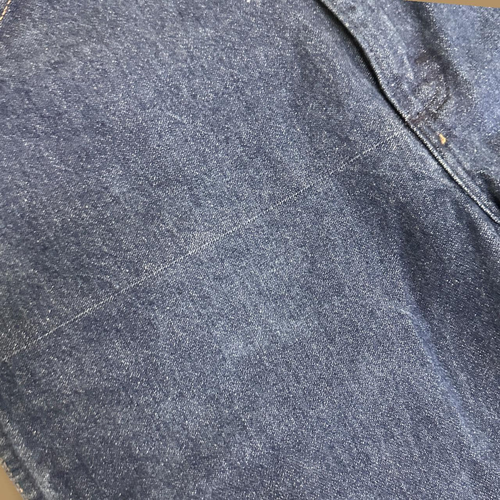 Vintage Wrangler USA Made Raw Hem Straight Leg Ankle Jeans Dark Blue W36 L28