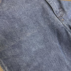 Vintage Wrangler USA Made Raw Hem Straight Leg Ankle Jeans Dark Blue W36 L28