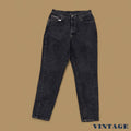 Vintage 90s Lee Tapered Leg Mom Jeans Charcoal Black W33 L32