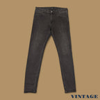 Vintage Lee Malone Slim Straight Leg Jeans Charcoal Black W33 L32