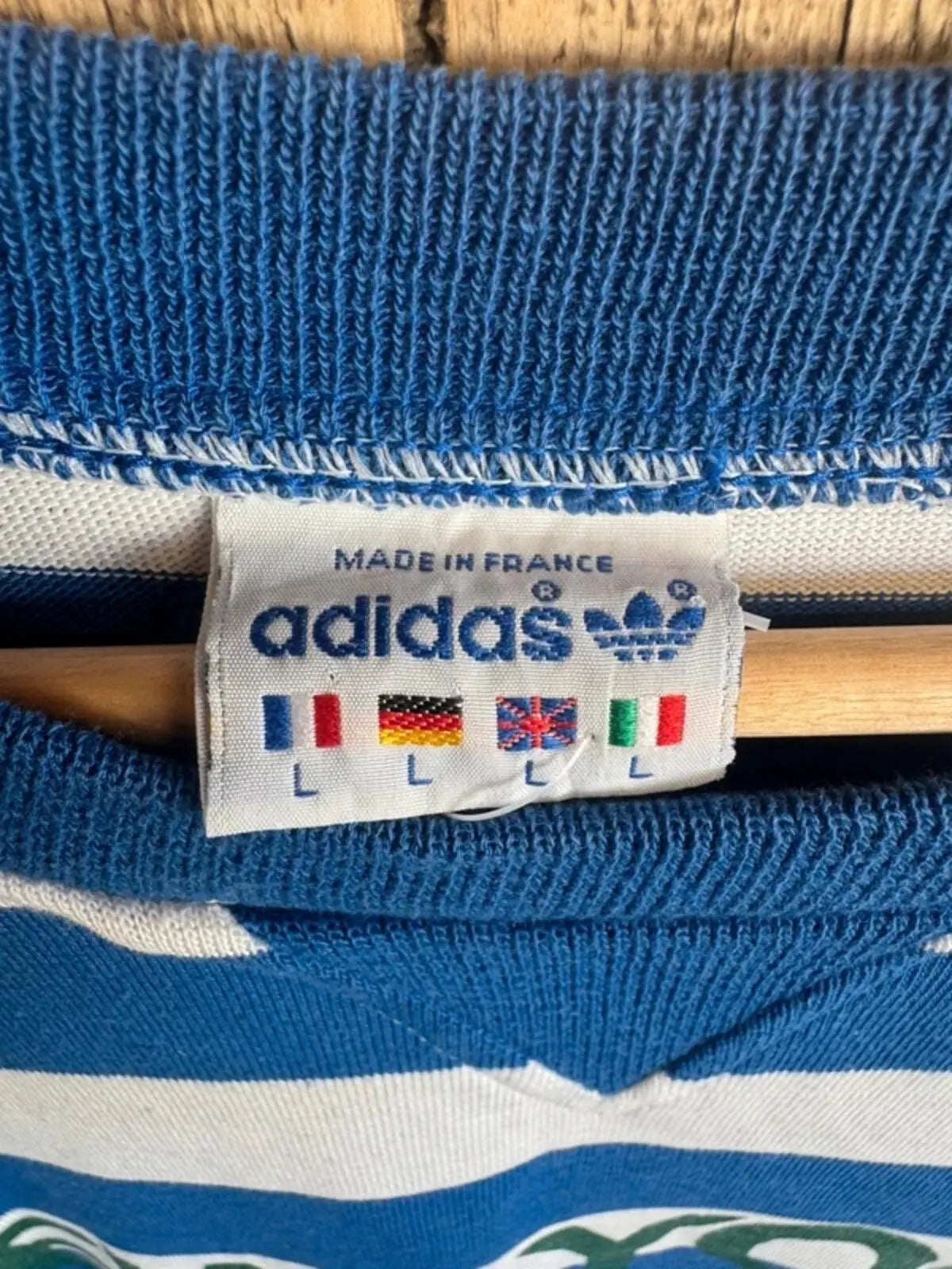 Vintage Adidas Jumper Made In France Ventex Rare Large