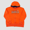 Vintage Reebok NFL Denver Broncos Zip Up Hoodie Orange XXL