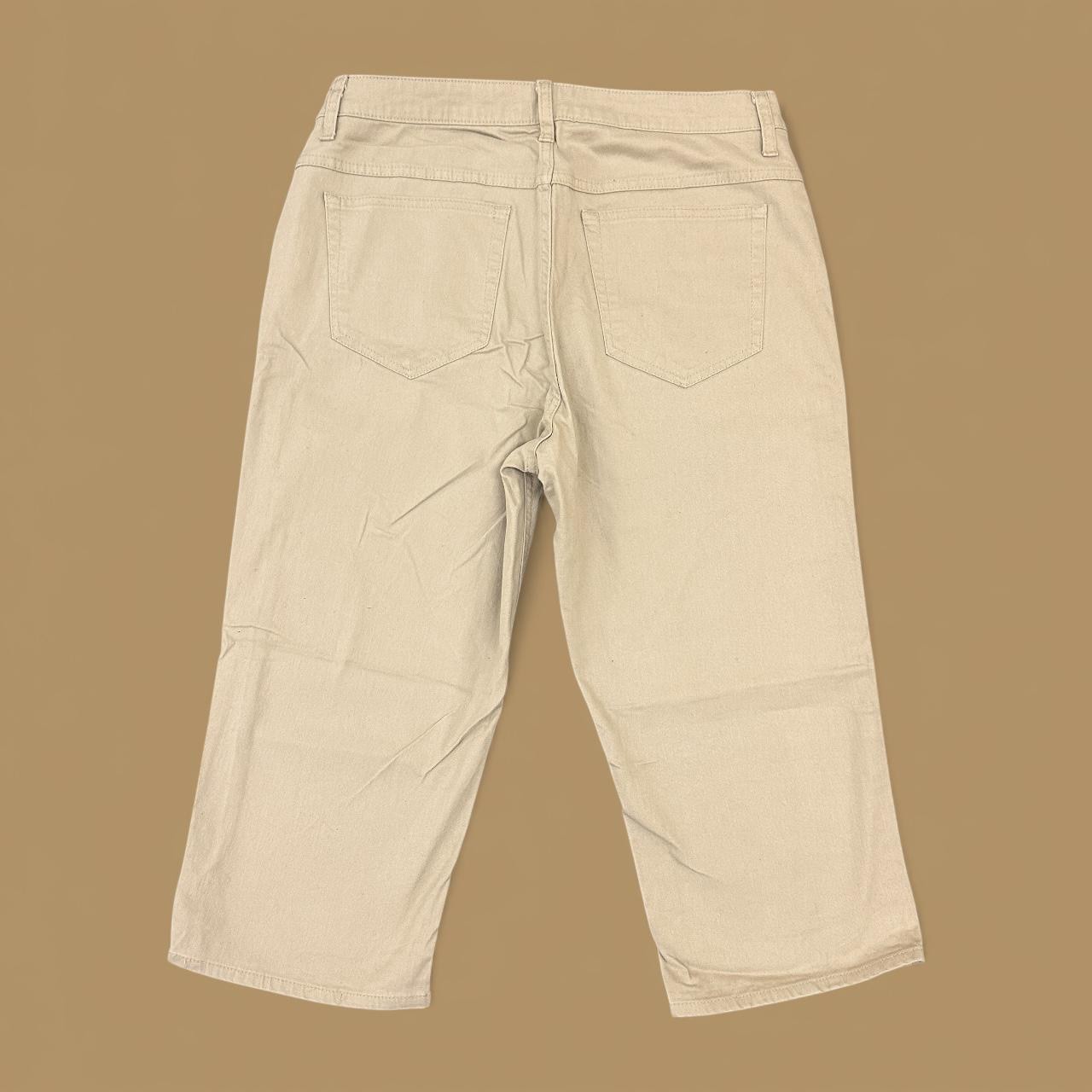 Vintage Lee Riders Cropped Capri Jeans Beige W33 L19