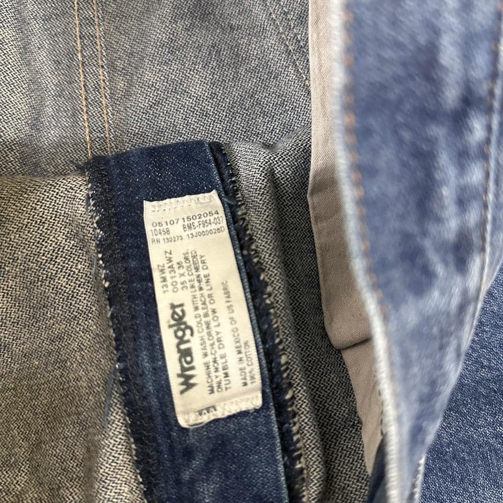 Vintage Wrangler USA Straight Leg Jeans Dark Blue W35 L36