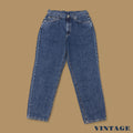 Vintage 90s Lee Tapered Leg Mom Jeans Dark Blue W34 L32
