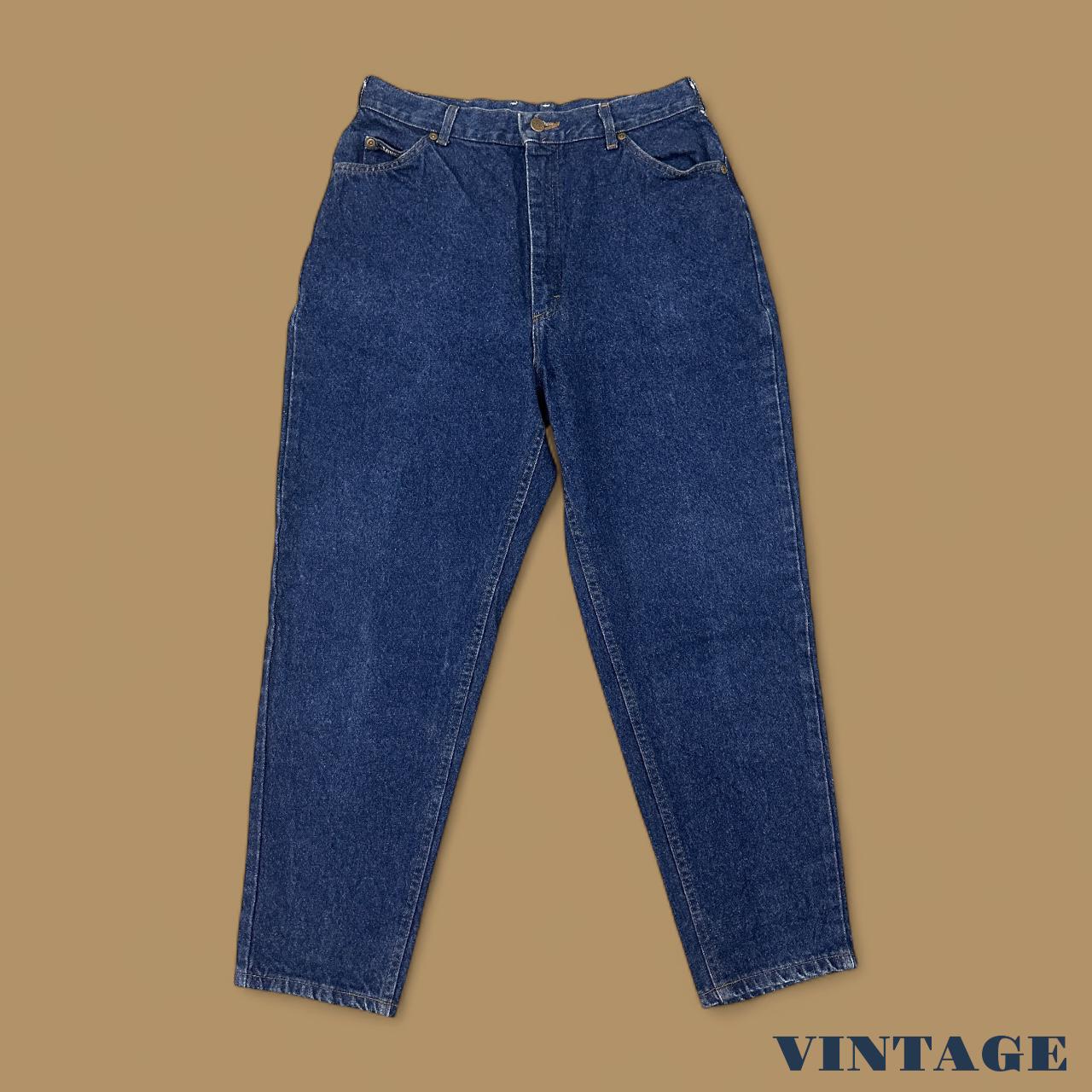 Vintage 90s Lee Tapered Leg Mom Jeans Dark Blue W30 L27