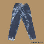 Vintage 90s Lee Bleached Elastic Tapered Leg Mom Jeans Dark Blue W32 L30