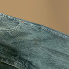 Vintage Wrangler USA Made Straight Leg Boyfriend Jeans Bottle Green W24 L28